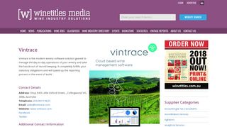 Vintrace - Winetitles