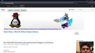 Run AIX/VIOS Command with padmin/root Privileges in VIO Server - IBM