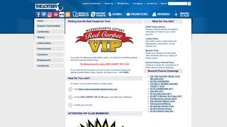 VIP Members - Massachusetts State Lottery