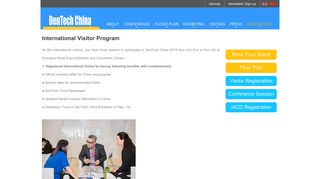 DenTech China > VISITING > International Visitor Program