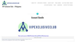 Account Bundle – VIP Exclusive Club – Philippines