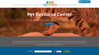 Pet Care Resources | Pet Ownership Information | VIP Petcare