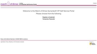 Welcome to the Symantec® VIP Self Service Portal - Sign In