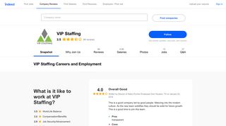 VIP Staffing Careers and Employment | Indeed.com
