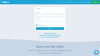 Open your free locker - My Vip Box US Parcel Forwarding