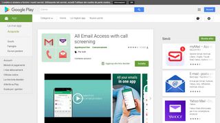 All Email Access with call screening - App su Google Play