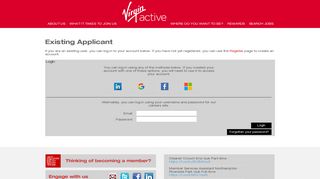 Login - Virgin Active Careers