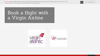 Book a flight with a Virgin Airline | Virgin