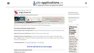 Virgin America Application, Jobs & Careers Online
