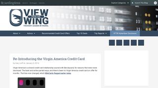 Re-Introducing the Virgin America Credit Card - View from the Wing