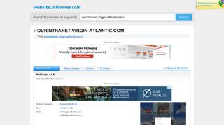 ourintranet.virgin-atlantic.com at WI. NetScaler AAA - Website Informer