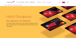 Virgin Atlantic Credit Card - Apply or Login | Virgin Atlantic