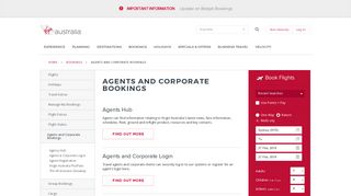 Agents and Corporate Bookings | Virgin Australia