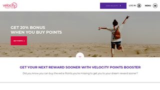 Velocity Frequent Flyer Points Booster