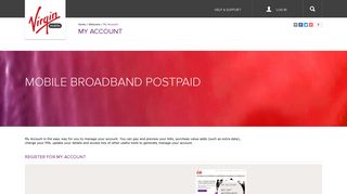 Welcome Centre - Mobile Broadband Postpaid - My Account