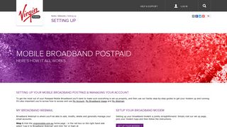 Welcome Centre - Mobile Broadband Postpaid ... - Virgin Mobile