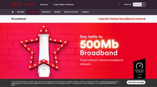 Broadband Only Deals, Just Broadband No Phone | Virgin Media Ireland