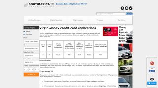 Virgin Money credit card applications - South Africa Travel Online