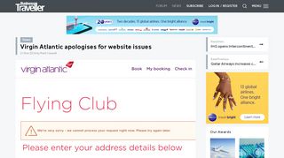 Virgin Atlantic apologises for website issues – Business Traveller