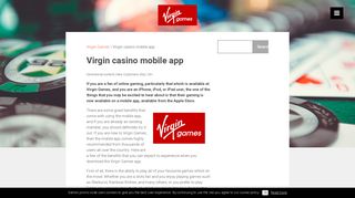 Virgin casino mobile app - Virgin Games Promo Code