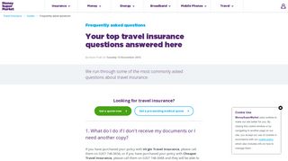 Travel Insurance FAQs - MoneySuperMarket