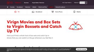 TV Anywhere | Customer Support | Virgin Media Ireland