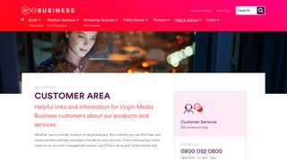 Customer Area - Virgin Media Business