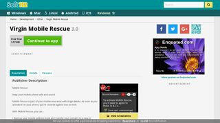 Virgin Mobile Rescue 3.0 Free Download
