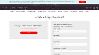Sign Up with Snapfish | Free Snapfish Account | Create a Snapfish ...