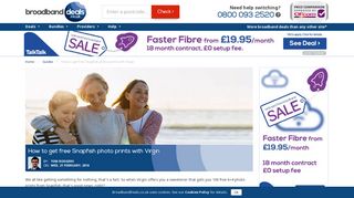 How to get free Snapfish photo prints with Virgin | BroadbandDeals.co.uk