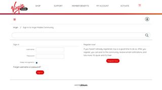 Sign In to Virgin Mobile Community
