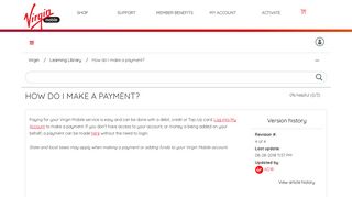 How do I make a payment? - Virgin Mobile Community