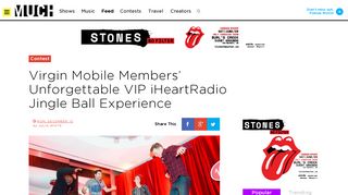Virgin Mobile Members' Unforgettable VIP iHeartRadio Jingle Ball ...