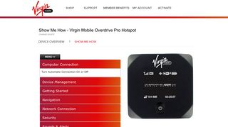 Show Me How on my Virgin Mobile Overdrive Pro Hotspot - Virgin ...
