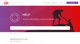 Managing Your Plan | Help Centre | Virgin Mobile UAE