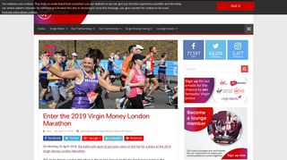 Enter the 2019 Virgin Money London Marathon - My Virgin Money