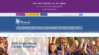 Virgin Money London Marathon | Mind, the mental health charity - help ...