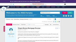 Virgin Money Mortgage Process - MoneySavingExpert.com Forums