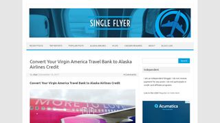 Convert Your Virgin America Travel Bank to Alaska Airlines Credit ...