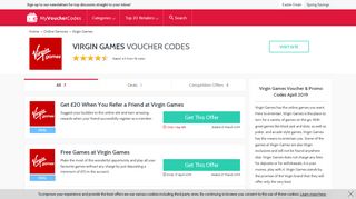 Exclusive Get £40 with £10 Deposit - Virgin Games Vouchers