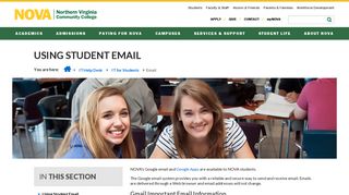 Using Student Email :: Northern Virginia Community College