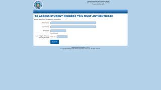 Virginia University of Lynchburg Portal - WebConnect for GradPro