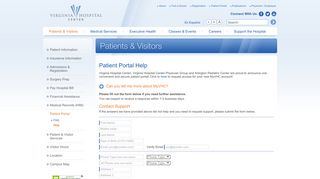 Patient Portal Help - Virginia Hospital Center