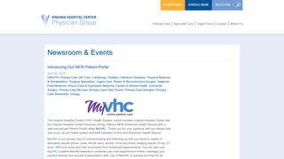 Introducing Our NEW Patient Portal – News & Events – VHC Physician ...