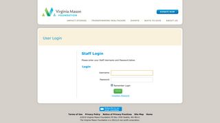 Staff Login - Virginia Mason Foundation