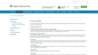 Pay Your Bill - Virginia Natural Gas