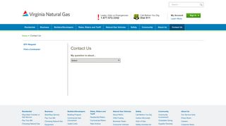 Contact Virginia Natural Gas