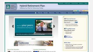 Virginia Retirement System Hybrid Retirement Plan - Member Website