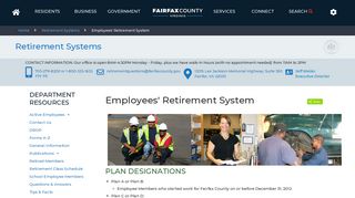 Employees' Retirement System | Retirement Systems - Fairfax County