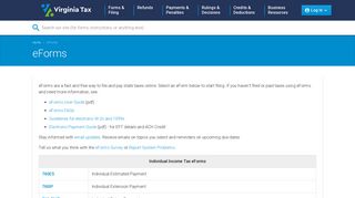 eForms | Virginia Tax